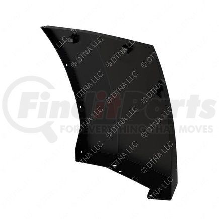 A21-28943-000 by FREIGHTLINER - Bumper End Cap - Left Side, Thermoplastic Olefin, 3 mm THK