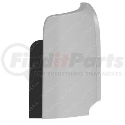 A22-46341-017 by FREIGHTLINER - Cab Extender Fairing Tab Trim - Right Side, Glass Fiber Reinforced With Polyester, 1276.66 mm x 846.74 mm