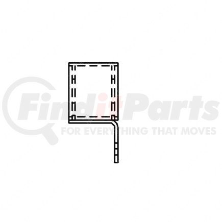 A22-47811-001 by FREIGHTLINER - Fifth Wheel Ramp - Steel, 410 mm x 102 mm, 6.35 mm THK