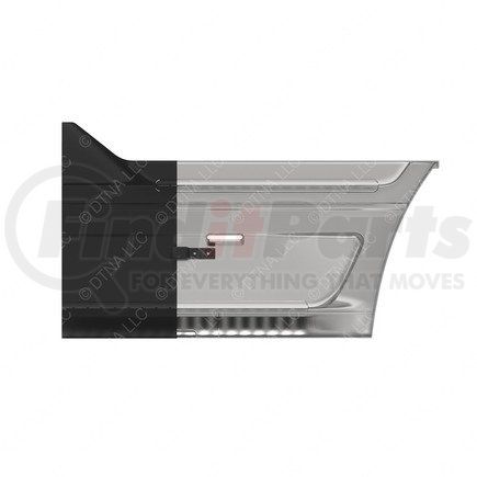 A22-48291-012 by FREIGHTLINER - Truck Fairing - Polyamide and PolypheNylon Ether, Silhouette Gray, 4 mm THK