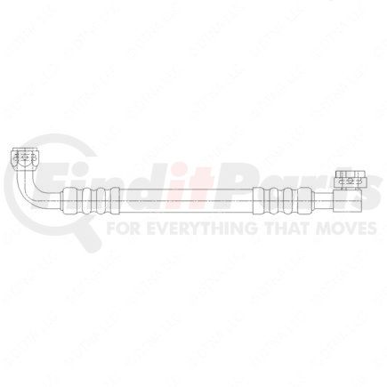 A22-49477-000 by FREIGHTLINER - A/C Hose - #8, 15.59 in., H02 to Condenser