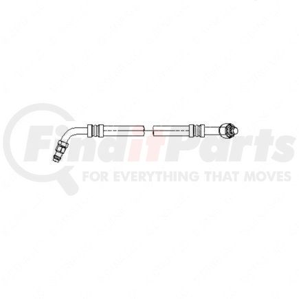 A22-51310-003 by FREIGHTLINER - A/C Hose - #10/12, 45 deg, 34.84 in., H01 to Compartment Compressor