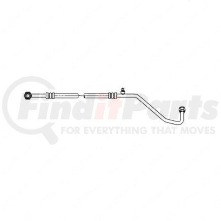 A22-51311-002 by FREIGHTLINER - A/C Hose Assembly - Black, Steel Tube Material