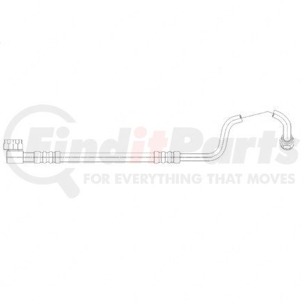 A22-51311-003 by FREIGHTLINER - A/C Hose - #8, 45/78 deg, 32.09 in., H01 to Compartment Compressor