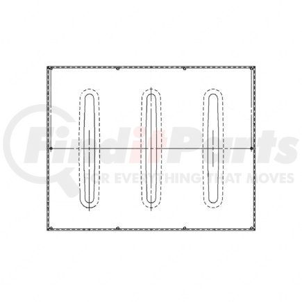 A22-41065-000 by FREIGHTLINER - Winter and Bug Grille Screen Kit - Polyester Reinforced With Nylon/Dacron, White, 1066.8 mm x 841.37 mm