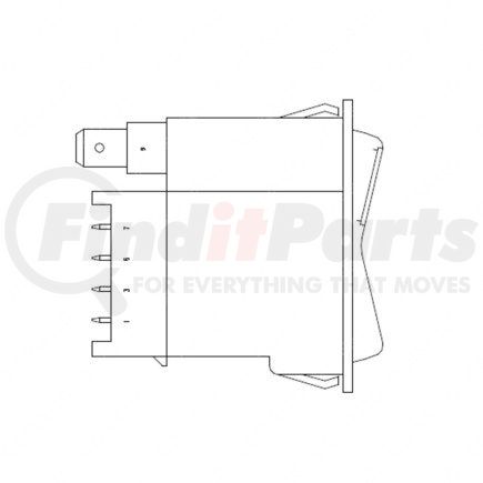 A2241425027 by FREIGHTLINER - Rocker Switch - On/Off, Power Take, Off
