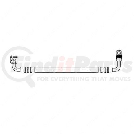 A22-44952-018 by FREIGHTLINER - A/C Hose - #10/12, 90 deg, 62.38 in.