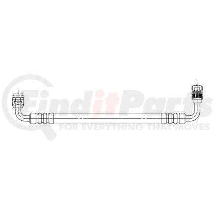 A22-44952-021 by FREIGHTLINER - A/C Hose - #10/12, 90 deg, 87.74 in.