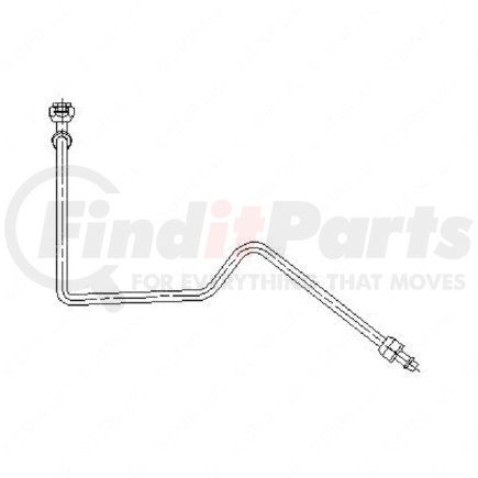 A22-45190-001 by FREIGHTLINER - A/C Hose - #6, 42/90 deg, 72 in., Assembly, Condenser, 90F