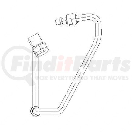 A22-45191-007 by FREIGHTLINER - A/C Hose - #8, 42/105 deg, 35 in., Assembly, Condenser