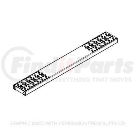 A22-45245-060 by FREIGHTLINER - Fuel Tank Strap Step - Aluminum, 2.03 mm THK