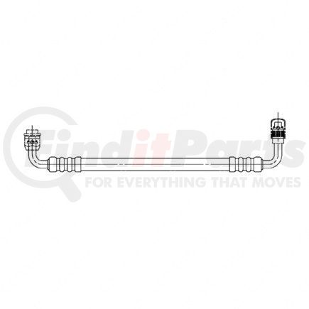 A22-45296-013 by FREIGHTLINER - A/C Hose - #6, 90 deg, 82 in., Liquid