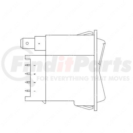 A22-54566-004 by FREIGHTLINER - Rocker Switch - Instruments, Light