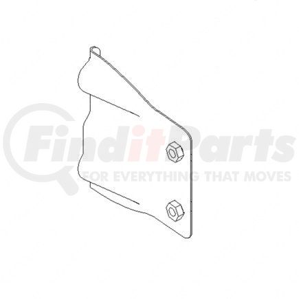 A2251773000 by FREIGHTLINER - Mud Flap Hanger - Steel, 1.34 mm THK