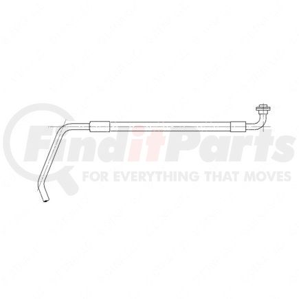 A22-53680-322 by FREIGHTLINER - A/C Hose - #8, 90 deg, 26.26 in., Assembly, X2