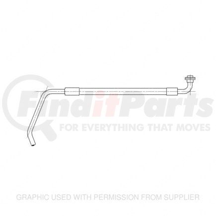 A22-53680-324 by FREIGHTLINER - A/C Hose - #8, 90 deg, 25.59 in., Assembly, X2