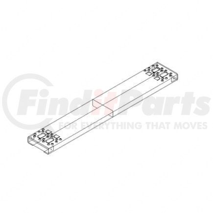 A22-53713-068 by FREIGHTLINER - Fuel Tank Strap Step - Aluminum, 680 mm x 127 mm