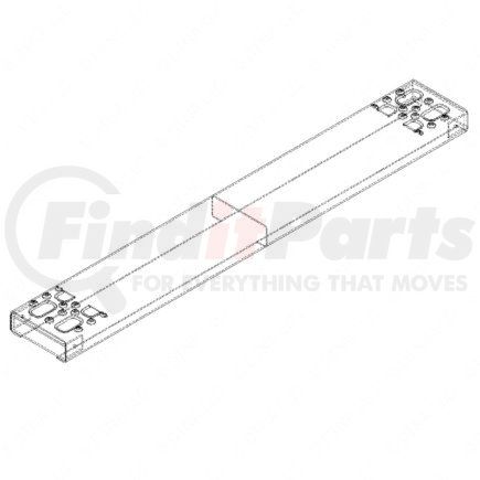A2253713134 by FREIGHTLINER - Fuel Tank Strap Step - Aluminum, 1340 mm x 127 mm, 2.3 mm THK