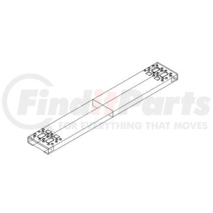 A22-53714-069 by FREIGHTLINER - Fuel Tank Strap Step - Aluminum, 690 mm x 152 mm