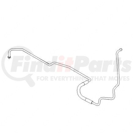 A2260361000 by FREIGHTLINER - A/C Hose - #6, 9.84 in., Assembly, Condenser to Receiver Dryer, C15