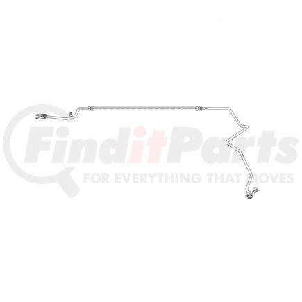 A22-60992-000 by FREIGHTLINER - A/C Hose Assembly - Black, Steel Tube Material