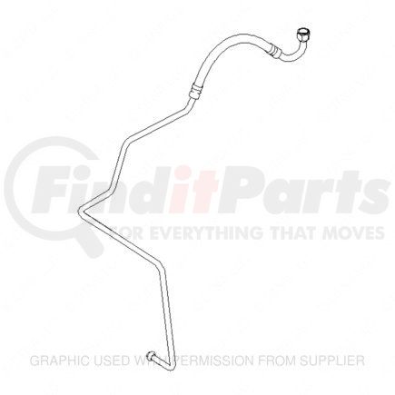 A22-61522-000 by FREIGHTLINER - A/C Hose - #10/16, 16.54 in.
