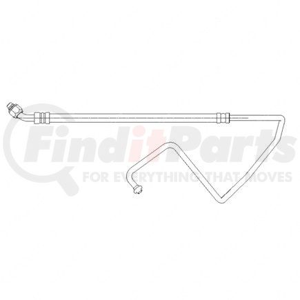 A22-58536-002 by FREIGHTLINER - A/C Hose Assembly - H01 to Compartment