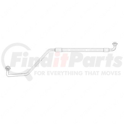 A22-58568-000 by FREIGHTLINER - A/C Hose - #8, 90 deg, 25.89 in., Assembly, D2