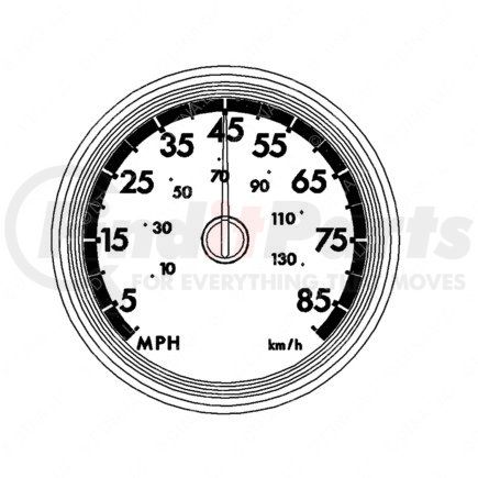 A22-59203-021 by FREIGHTLINER - Speedometer Gauge - 7.5V