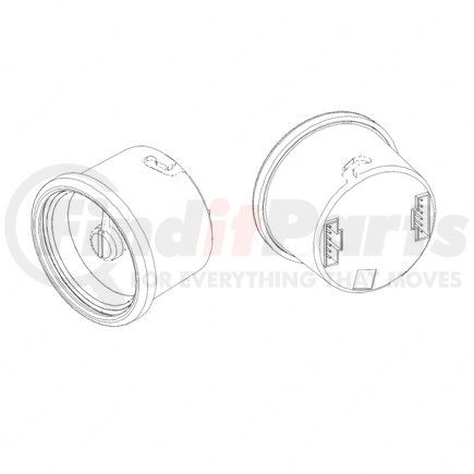 A22-59206-121 by FREIGHTLINER - Temperature, Coolant, Bright, Metric