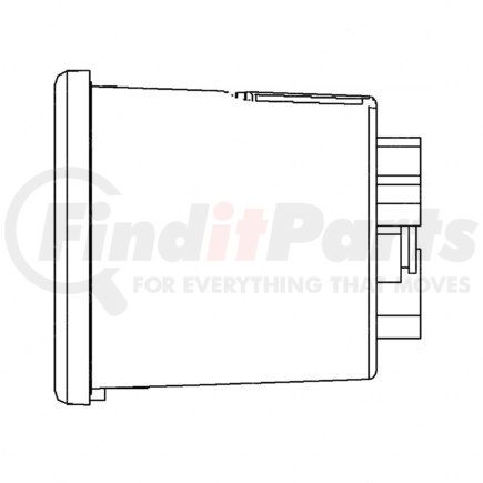 A22-59217-301 by FREIGHTLINER - Brake Pressure Gauge - Air Pressure, Primary, Instrument Cluster Unit 4, Bright, Standard
