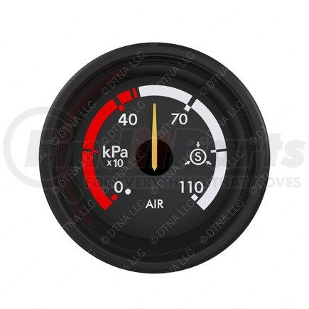 A22-63139-511 by FREIGHTLINER - Brake Pressure Gauge - Air Pressure, Secondary, Export, Bright