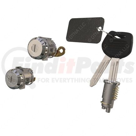 A22-63159-028 by FREIGHTLINER - Door and Ignition Lock Set - with Key Code FT1028