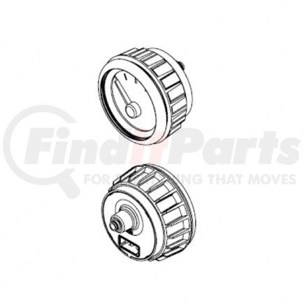 A22-63878-002 by FREIGHTLINER - Gauge - Liftable Axle, Number 3, PSI