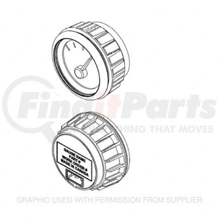 A2263899001 by FREIGHTLINER - Transmission Temperature Gauge - 9V to 16V, -40 to 85 deg. C Operating Temp.