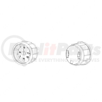 A22-63127-014 by FREIGHTLINER - Engine Oil Temperature Gauge - 39.70 mm Length