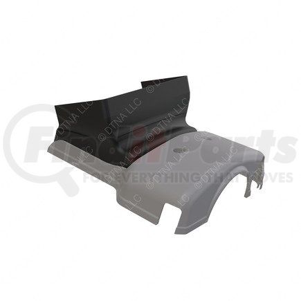 A22-62867-002 by FREIGHTLINER - Steering Column Cover - Thermoplastic Olefin, Shadow Gray, 290.66 mm x 208.01 mm