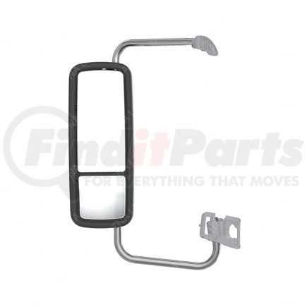 A22-65433-004 by FREIGHTLINER - Door Mirror - Assembly, Rearview, Outer, Aero, Pana, Antenna, Bright, Manual, Left Hand