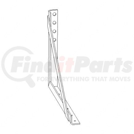 A22-65491-100 by FREIGHTLINER - Tractor Trailer Tool Box - Left Side, Steel, 0.25 in. THK