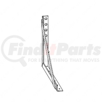 A22-65491-201 by FREIGHTLINER - Tool Box Mounting Bracket - Right Side, Steel, 668.4 mm x 426.4 mm, 6.35 mm THK