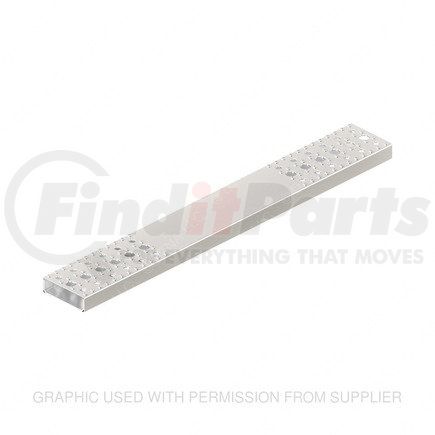 A22-66117-106 by FREIGHTLINER - Sleeper Cabinet Step Tread - Aluminum, 1050 mm x 142 mm, 2.03 mm THK