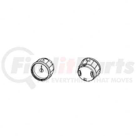 A22-66352-134 by FREIGHTLINER - Engine Oil Temperature Gauge - 1.58 in. Length