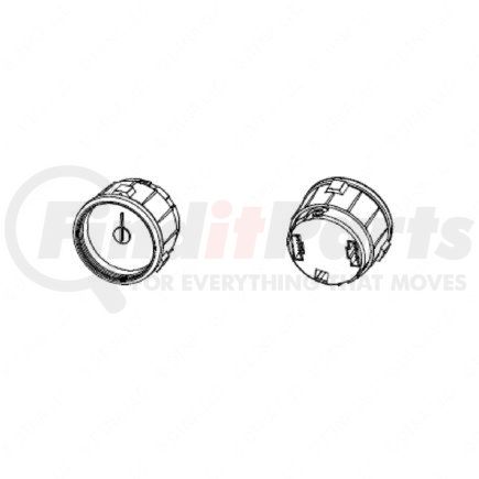 Freightliner A22-66352-003 Voltmeter Gauge Gauge - Electric, Voltage, Black