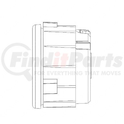 A22-66352-100 by FREIGHTLINER - Engine Oil Pressure Gauge - Bright