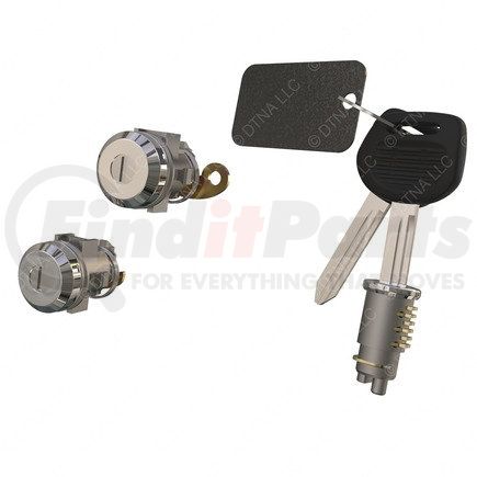 A22-68323-180 by FREIGHTLINER - Door and Ignition Lock Set - with Key Code FT2549