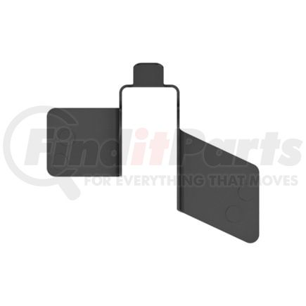 A22-69634-005 by FREIGHTLINER - Roof Air Deflector Mounting Bracket - Right Side, Steel, Black, 0.11 in. THK