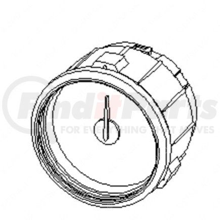 A22-71048-000 by FREIGHTLINER - Brake Pressure Gauge - Air Pressure, Primary , Instrument Cluster Unit 4 Mechanical, Black