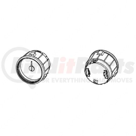 A22-71048-108 by FREIGHTLINER - Differential Temperature Gauge - 1.58 in. Length