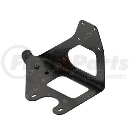 A22-69970-000 by FREIGHTLINER - Roof Air Deflector Mounting Bracket - Left Side, Steel, Black, 0.16 in. THK
