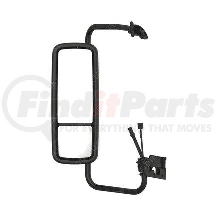 A22-71280-006 by FREIGHTLINER - Door Mirror - Assembly, Rearview, Outer, 24U, Detroit Diesel Electric, Bright, Left Hand